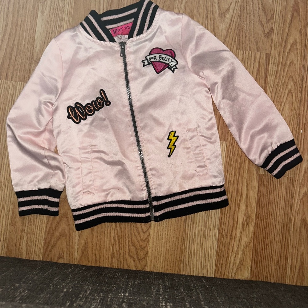 Betsey Johnson Light Pink Satin Jacket